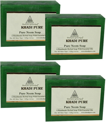 

Khadi Pure Herbal Pure Neem Soap(500 g, Pack of 4)