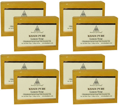 

Khadi Pure Herbal Lemon Soap(1000 g, Pack of 8)