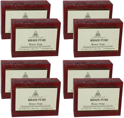 

Khadi Pure Herbal Honey Soap(1000 g, Pack of 8)