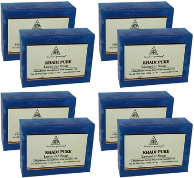 Khadi Pure Herbal Lavender Soap(1000 g, Pack of 8) available at flipkart for Rs.495