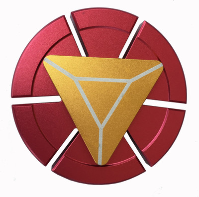 

Krasa Premium Quality Metallic Iron Man Ultra Speed Fidget Spinner Toy(Red, Gold)