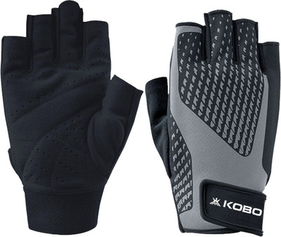 

Kobo Exercise Weight Lifting Grippy Hand Protector Padded Training (Long Cut Finger Protection) Gym & Fitness Gloves (, Multicolor