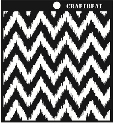 

CrafTreat New New Ikot Stencil(Pack of 1, Chevron)