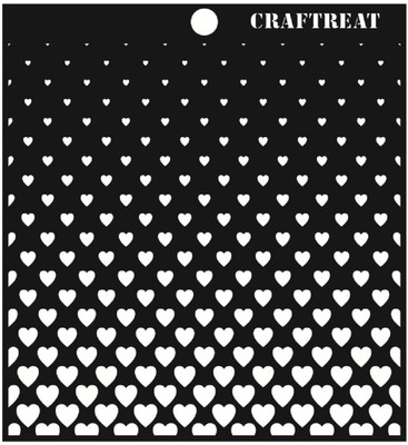 

CrafTreat New New Flying Stencil(Pack of 2, Hearts)