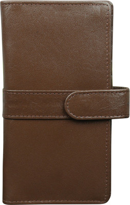 

Style 98 Boys Brown Genuine Leather Money Clip(11 Card Slots)