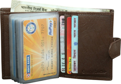 

Style 98 100% Pure Leather 15 Card Holder(Set of 1, Brown)