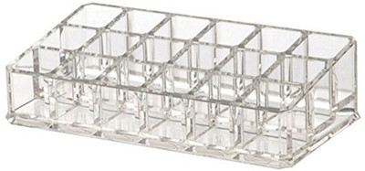 

Evana Clear Lipstick Holder 18 Compartments(White)