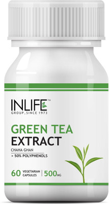 

Inlife INLIFE Green Tea Extract For Weight Loss (Fat Burner) & Antioxidant With 50% Polyphenols, 500 Mg - 60 Veg Capsules(60 No)