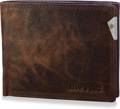 

My Pac Db Men Brown Genuine Leather Wallet(5 Card Slots)