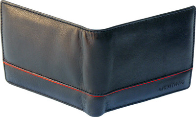 

Levitate Men Black Genuine Leather Wallet(4 Card Slots)