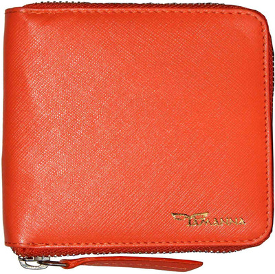 

Tamanna Men Orange Genuine Leather Wallet(8 Card Slots)