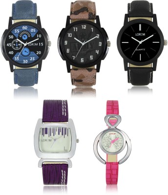 LOREM W06-2-3-5-205-207 New Stylish Best Designer Combo Hand Watch  - For Men & Women   Watches  (LOREM)