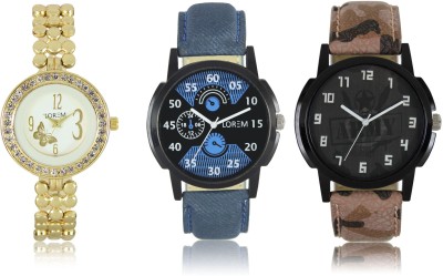 LOREM W06-2-3-203 New Stylish Best Designer Combo Hand Watch  - For Men & Women   Watches  (LOREM)