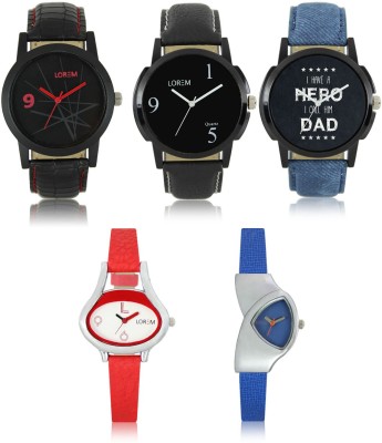 LOREM W06-6-7-8-206-208 New Stylish Best Designer Combo Hand Watch  - For Men & Women   Watches  (LOREM)