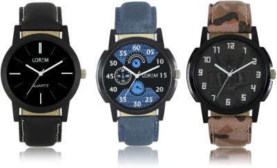 LOREM W06-2-3-5 New Stylish Best Designer Combo Hand Watch  - For Men   Watches  (LOREM)