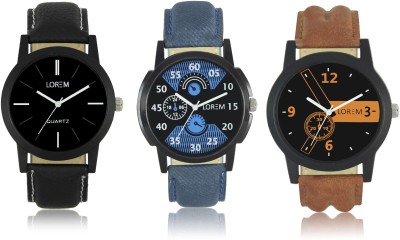 LOREM W06-1-2-5 New Stylish Best Designer Combo Hand Watch  - For Men   Watches  (LOREM)