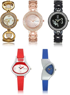 LOREM W06-201-202-204-206-208 New Stylish Best Designer Combo Hand Watch  - For Women   Watches  (LOREM)
