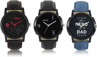 LOREM W06-6-7-8 New Stylish Best Designer Combo Hand Watch  - For Men   Watches  (LOREM)