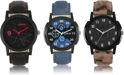 LOREM W06-2-3-8 New Stylish Best Designer Combo Hand Watch  - For Men   Watches  (LOREM)