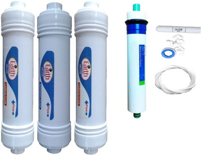 

Shopping Store 1 Year RO service Kit,TLC membrane with Inline set Solid Filter Cartridge(0.001, Pack of 8)