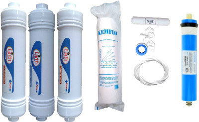 

Shopping Store 1 Year RO service Kit ,Vontron membrane with Inline set Solid Filter Cartridge(0.001, Pack of 9)