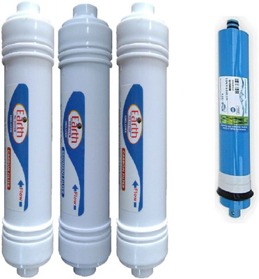 

Shopping Store 1 Year RO service Kit,hitech with Inline set Solid Filter Cartridge(0.001, Pack of 4)