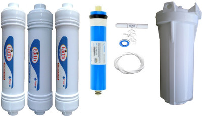 

Earth Ro System Earthrosystem 1 Year Vontron membrane with Inline set Solid Filter Cartridge(0.001, Pack of 9)