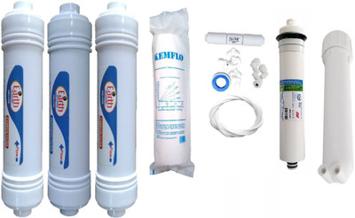 

Earth Ro System Earthrosystem 1 Year hitech 75 gpd membrane RO service Kit with Inline set Solid Filter Cartridge(0.001, Pack of 10)