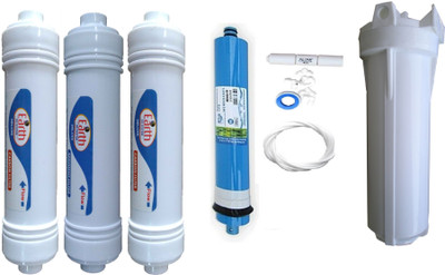 

Earth Ro System Earthrosystem 1 Year hitech membrane with Inline set Solid Filter Cartridge(0.001, Pack of 9)