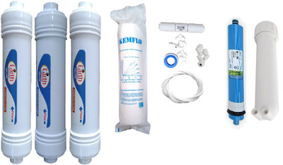 

Shopping Store 1 Year hitech membrane and RO service Kit with Inline set Solid Filter Cartridge(0.001, Pack of 10)