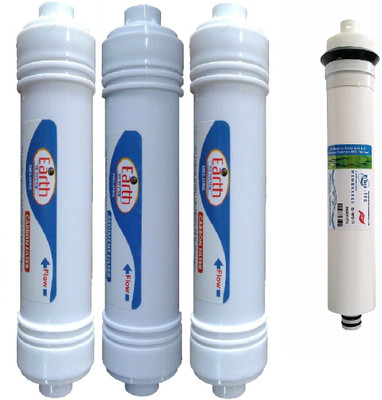 

Shopping Store 1 Year RO service Kit ,hitech 75 gpd with Inline set Solid Filter Cartridge(0.001, Pack of 4)