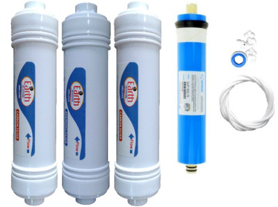 

Shopping Store 1 Year RO service Kit with vonton membrane and Inline set Solid Filter Cartridge(0.001, Pack of 7)