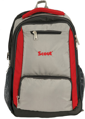 

Scout Polyester 15 L Backpack(Red, Grey)