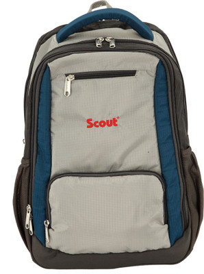 

Scout Polyester 15 L Backpack(Blue), Navy blue & grey