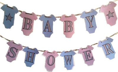

Madcaps The Party Shop Baby Shower Banner(4 ft, Pack of 1)