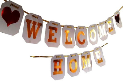 

Madcaps The Party Shop Welcome Home Banner(4 ft, Pack of 1)
