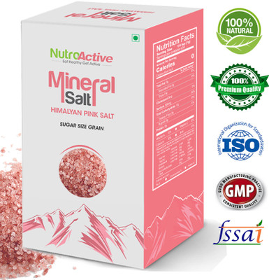 

NutroActive Mineral Salt, Himalayan Pink Salt Sugar Size Grain (1-2 mm) 450 gm(450 g)