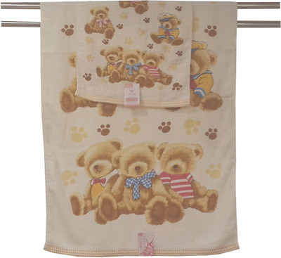 

Welhouse India Jacquard 300 GSM Bath, Hand Towel Set(Pack of 2, Brown)