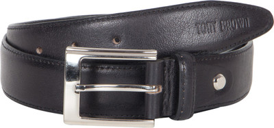 

Tony Brown Men Casual Black Genuine Leather Belt