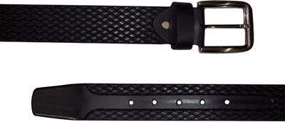 

Style 98 Men Formal, Casual, Party Black Genuine Leather Belt
