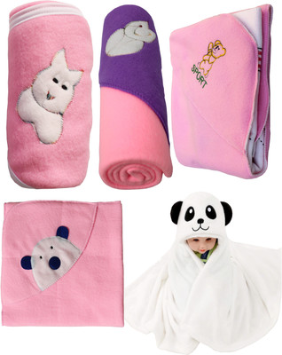 

My NewBorn Cartoon  Crib Baby Blanket(Polyester, Pink, White