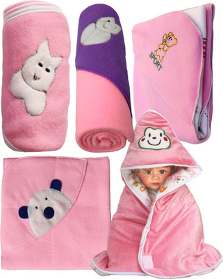 

My NewBorn Cartoon  Crib Baby Blanket(Polyester, Pink