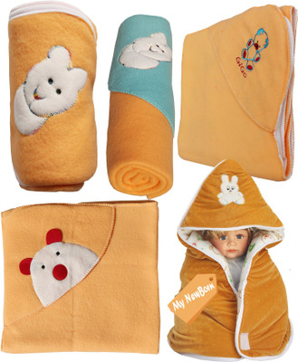 

My NewBorn Cartoon  Crib Baby Blanket(Polyester, Beige