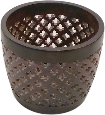 

VRS VRS Handcrafted Candle holder for Home & Decor, Home Fragrance,Spa & Corner Decor Stoneware 1 - Cup Tealight Holder(Red, Pack of 1)