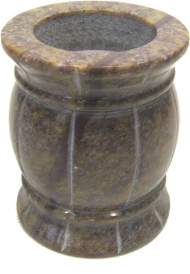 

VRS VRS Natural Soapstone Table Top T-Light Holder (Multi color) Stoneware 1 - Cup Tealight Holder(Multicolor, Pack of 1)