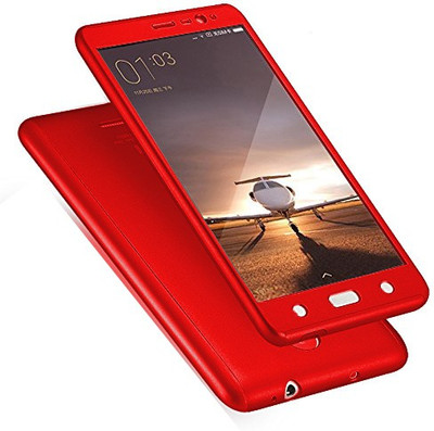 Starq Front & Back Case for VIVO V3(Red, Dual Protection, Plastic)