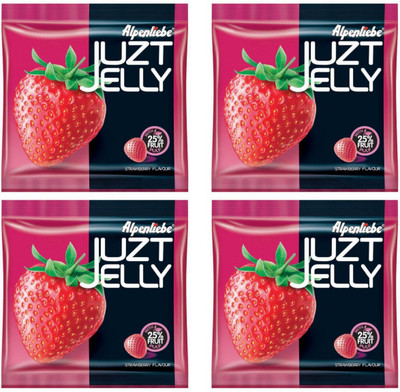 

Alpenliebe Juzt Jelly Strawberry 50 Pcs Bars(Pack of 4, 185 g)