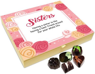 

Chocholik Rakhi Gift Box - Having Is Having A Best Friend Chocolate Box For Brother / Sister - 20pc Truffles(240 g)