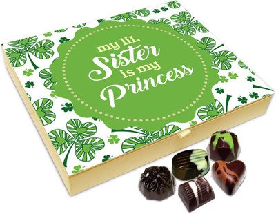 

Chocholik Rakhi Gift Box - My Little Sister Is My Princess Chocolate Box For Brother / Sister - 20pc Truffles(240 g)
