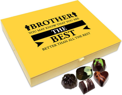 

Chocholik Rakhi Gift - Brother You Are Better Than The Rest Chocolate Box For Brother / Sister - 20pc Truffles(240 g)